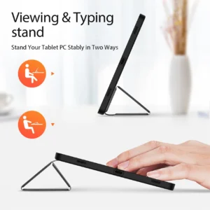 Dux Ducis Domo flip and smart sleep Samsung Galaxy Tab S9 - dėklas planšetiniam kompiuteriui juodos spalvos - Image 4