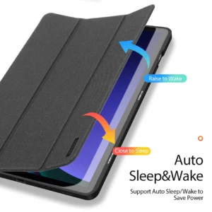 Dux Ducis Domo flip and smart sleep Samsung Galaxy Tab S9 - dėklas planšetiniam kompiuteriui juodos spalvos - Image 8