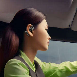 OWS Dudao U4A Bluetooth 5.3 IPX5 verslo ausinės - juodos spalvos - Image 5