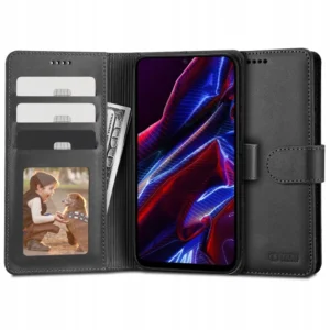Tech-Protect Wallet Xiaomi Redmi Note 12 5G / Poco X5 5G - dėklas telefonui juodos spalvos