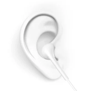 Dudao į ausis įkišamos laidinės mini jack 3.5mm ausinės baltos spalvos (X10S) - Image 8