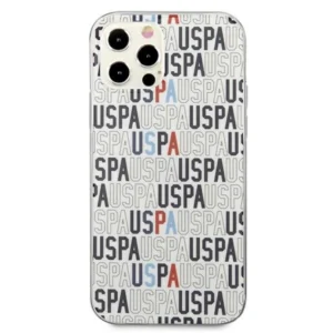 US Polo USHCP12LPCUSPA6 Apple iPhone 12 Pro Max 6,7" dėklas telefonui baltos spalvos Logo Mania Collection - Image 3