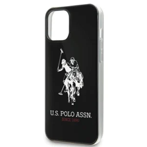 US Polo USHCP12LTPUHRBK Apple iPhone 12 Pro Max 6,7" dėklas telefonui juodos spalvos Shiny Big Logo - Image 4