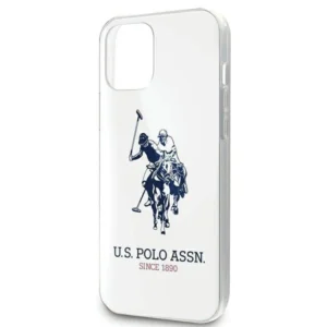 US Polo USHCP12LTPUHRWH Apple iPhone 12 Pro Max 6,7" dėklas telefonui baltos spalvos Shiny Big Logo - Image 4