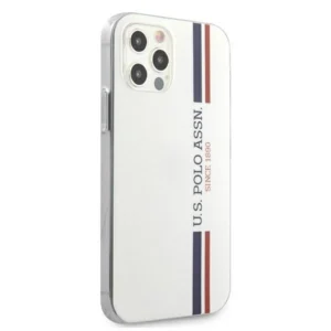 US Polo USHCP12MPCUSSWH Apple iPhone 12/12 Pro 6,1" dėklas telefonui baltos spalvos Tricolor Collection - Image 4