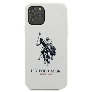 US Polo USHCP12MSLHRWH Apple iPhone 12/12 Pro 6,1" dėklas telefonui baltos spalvos silikoninis Collection - Image 3