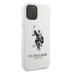 US Polo USHCP12MSLHRWH Apple iPhone 12/12 Pro 6,1" dėklas telefonui baltos spalvos silikoninis Collection - Image 4
