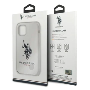 US Polo USHCP12MSLHRWH Apple iPhone 12/12 Pro 6,1" dėklas telefonui baltos spalvos silikoninis Collection - Image 8