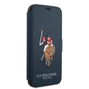 US Polo USFLBKP12LPUGFLNV Apple iPhone 12 Pro Max 6,7" dėklas telefonui mėlynos spalvos book Polo Embroidery Collection - Image 3