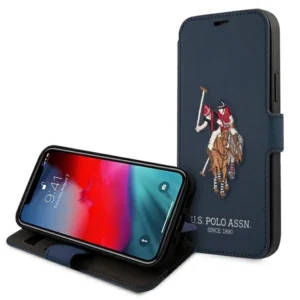 US Polo USFLBKP12LPUGFLNV Apple iPhone 12 Pro Max 6,7" dėklas telefonui mėlynos spalvos book Polo Embroidery Collection - Image 6