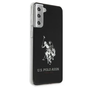 US Polo USHCS21STPUHRBK S21 G991 dėklas telefonui juodos spalvos Shiny Big Logo - Image 4