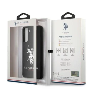 US Polo USHCS21MSLHRBK S21 Plus G996 dėklas telefonui juodos spalvos silikoninis Logo - Image 8