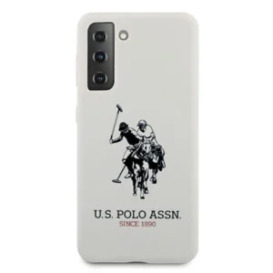 US Polo USHCS21SSLHRWH S21 G991 dėklas telefonui baltos spalvos Silicone Logo - Image 3