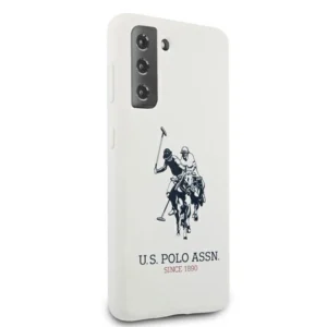 US Polo USHCS21SSLHRWH S21 G991 dėklas telefonui baltos spalvos Silicone Logo - Image 4