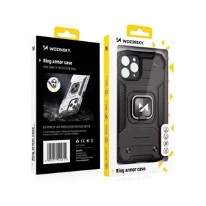 Wozinsky Ring Armor su stoveliu Tough Rugged Apple iPhone 13 Pro dėklas telefonui rožinės spalvos - Image 8