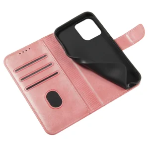 Magnet elegant bookcase su stoveliu iPhone 13 Pro Max dėklas telefonui rožinės spalvos - Image 6