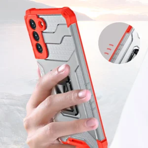 Crystal Ring Kickstand Tough Rugged Samsung Galaxy S21+ 5G (S21 Plus 5G) mėlynos spalvos - Image 9