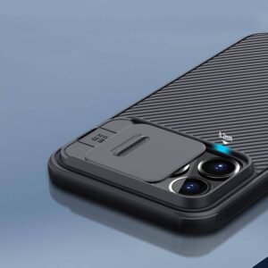 Apple iPhone 13 Pro Nillkin CamShield Pro dėklas telefonui juodos spalvos - Image 9