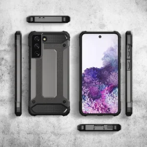 Hybrid Armor Tough Rugged Samsung Galaxy S22 Ultra dėklas telefonui juodos spalvos - Image 7