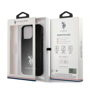 US Polo USHCP13LUMHK Apple iPhone 13 Pro / 13 6.1" dėklas telefonui juodos spalvos Horses Logo - Image 8
