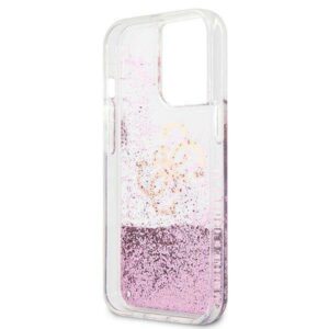 Original Apple iPhone 13 Pro Max Guess Hardcase 4G Big Liquid Glitter (GUHCP13XLG4GPI) dėklas telefonui rožinės spalvos - Image 7