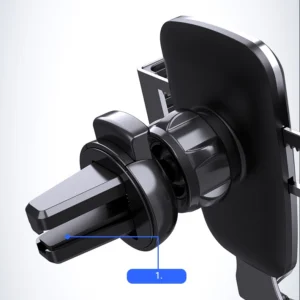 Gravity automobilinis telefono laikiklis for air vent silver (YC08) - Image 6