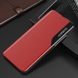 Eco Leather View elegant flip su stoveliu Xiaomi Redmi Note 11 Pro+ 5G (China) / 11 Pro 5G (China) / Mi11i HyperCharge / Poco X4 NFC 5G red - Image 3