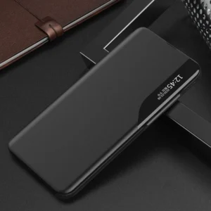 Eco Leather View elegant flip su stoveliu Xiaomi Redmi Note 11 Pro+ 5G (China) / 11 Pro 5G (China) / Mi11i HyperCharge / Poco X4 NFC 5G dėklas telefonui juodos spalvos - Image 7