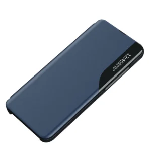 Eco Leather View Elegant Flip su stoveliu Poco M4 Pro 5G dėklas telefonui mėlynos spalvos - Image 2