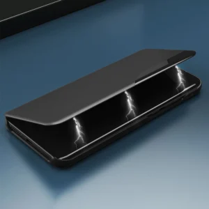 Eco Leather View Elegant Flip su stoveliu Poco M4 Pro 5G dėklas telefonui mėlynos spalvos - Image 9