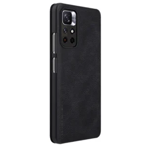 Nillkin Qin Flip Xiaomi Redmi Note 11T 5G / 11S 5G / 11 5G (China) / Poco M4 Pro 5G - dėklas telefonui juodos spalvos - Image 6