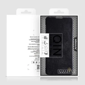 Nillkin Qin Xiaomi Redmi Note 11 Pro+ (China) / Redmi Note 11 Pro (China) / Mi11i HyperCharge Camera Protector Holster Flip dėklas telefonui juodos spalvos - Image 5