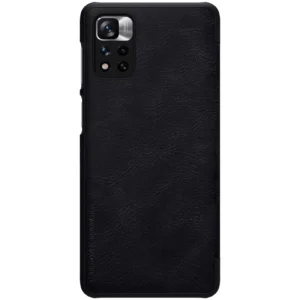 Nillkin Qin Xiaomi Redmi Note 11 Pro+ (China) / Redmi Note 11 Pro (China) / Mi11i HyperCharge Camera Protector Holster Flip dėklas telefonui juodos spalvos - Image 3