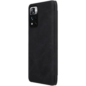 Nillkin Qin Xiaomi Redmi Note 11 Pro+ (China) / Redmi Note 11 Pro (China) / Mi11i HyperCharge Camera Protector Holster Flip dėklas telefonui juodos spalvos - Image 4