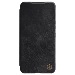 Nillkin Qin Leather Pro Samsung Galaxy S22+ (S22 Plus) Camera Protector Holster Flip dėklas telefonui juodos spalvos - Image 3