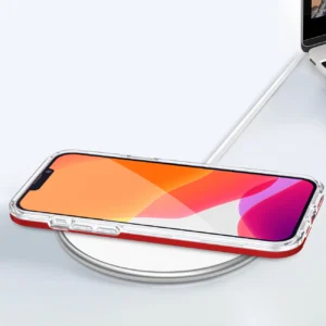 Skaidrus 3in1 Apple iPhone 13 Pro Max Frame Gel raudonos spalvos - Image 7