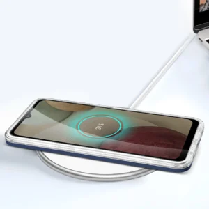 Skaidrus 3in1 Samsung Galaxy A12 5G Frame Gel dėklas telefonui mėlynos spalvos - Image 7
