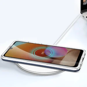 Skaidrus 3in1 Samsung Galaxy A32 5G Frame Gel dėklas telefonui mėlynos spalvos - Image 7
