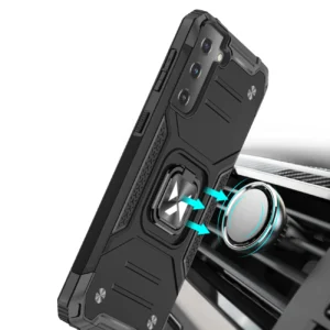 Wozinsky Ring Armor tough hybrid + magnetic holder Samsung Galaxy S22 dėklas telefonui mėlynos spalvos - Image 6