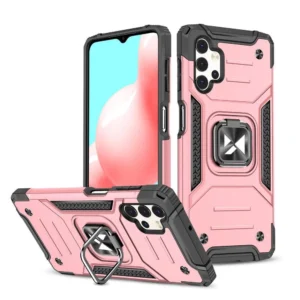 Wozinsky Ring Armor Armored Hybrid + Magnetic Mount Samsung Galaxy A73 dėklas telefonui aukso spalvos