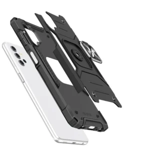 Wozinsky Ring Armor Armored Hybrid + Magnetic Mount Samsung Galaxy A73 dėklas telefonui aukso spalvos - Image 3