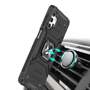 Wozinsky Ring Armor Armored Hybrid + Magnetic Mount Samsung Galaxy A73 dėklas telefonui aukso spalvos - Image 6