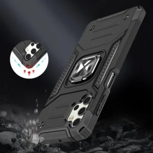 Wozinsky Ring Armor Armored Hybrid + Magnetic Mount Samsung Galaxy A73 dėklas telefonui aukso spalvos - Image 7