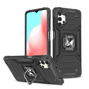 Wozinsky Ring Armor tough hybrid + magnetic holder Samsung Galaxy A73 dėklas telefonui juodos spalvos