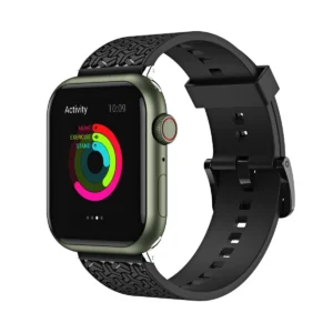 Apyrankė laikrodžiui Apple Watch 7 / SE (45/44 / 42mm) juodos spalvos - Image 4