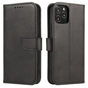 Magnet Elegant flip su stoveliu Vivo Y51 2020 / Y51A dėklas telefonui juodos spalvos