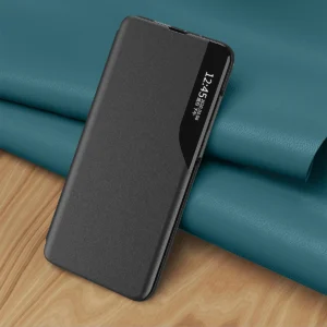 Eco Leather View elegant a flip and su stoveliu Samsung Galaxy S22 + (S22 Plus) dėklas telefonui raudonos spalvos - Image 9