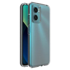 Spring gel TPU colored frame Xiaomi Redmi 10 dėklas telefonui juodos spalvos