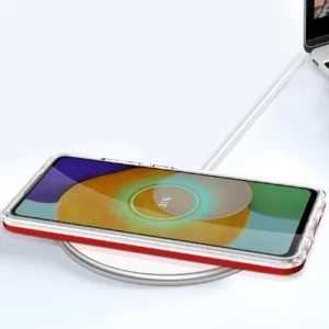 Skaidrus 3in1 Samsung Galaxy A33 5G Frame Gel dėklas telefonui raudonos spalvos - Image 7
