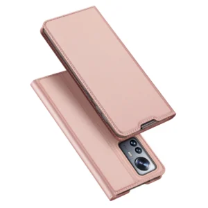 Dux Ducis Skin Pro Holster Flip Xiaomi 12 Pro dėklas telefonui rožinės spalvos
